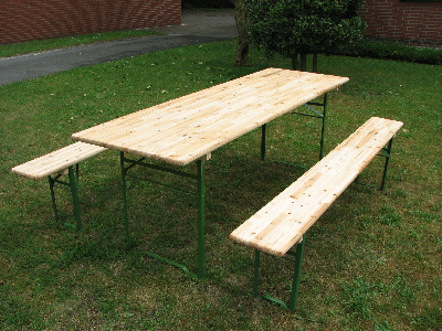 Bierzeltgarnitur 70cm Tisch